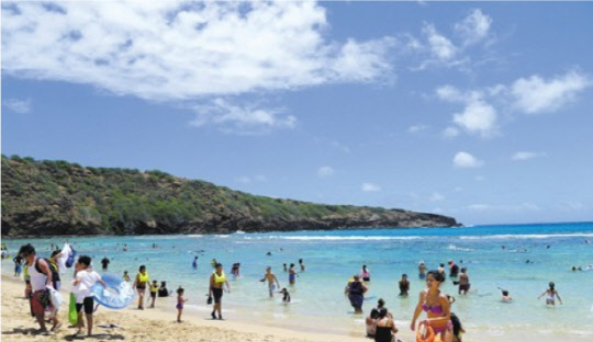 하와이 '하나우마 베이'. <하나투어 제공>